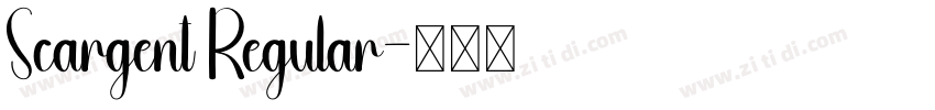 Scargent Regular字体转换 Scargent Regular字体转换
